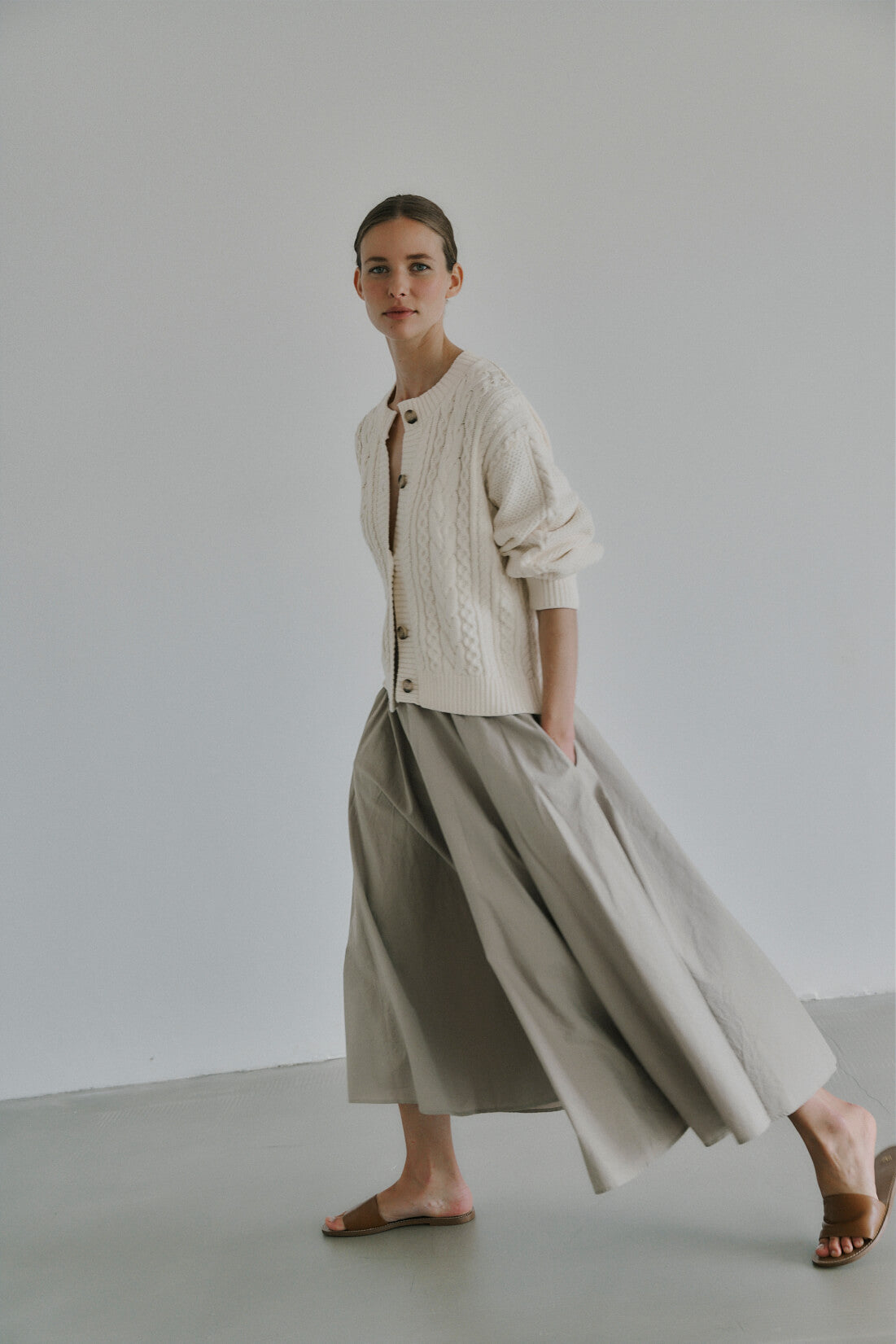 Irissa nederdel, Feather Grey