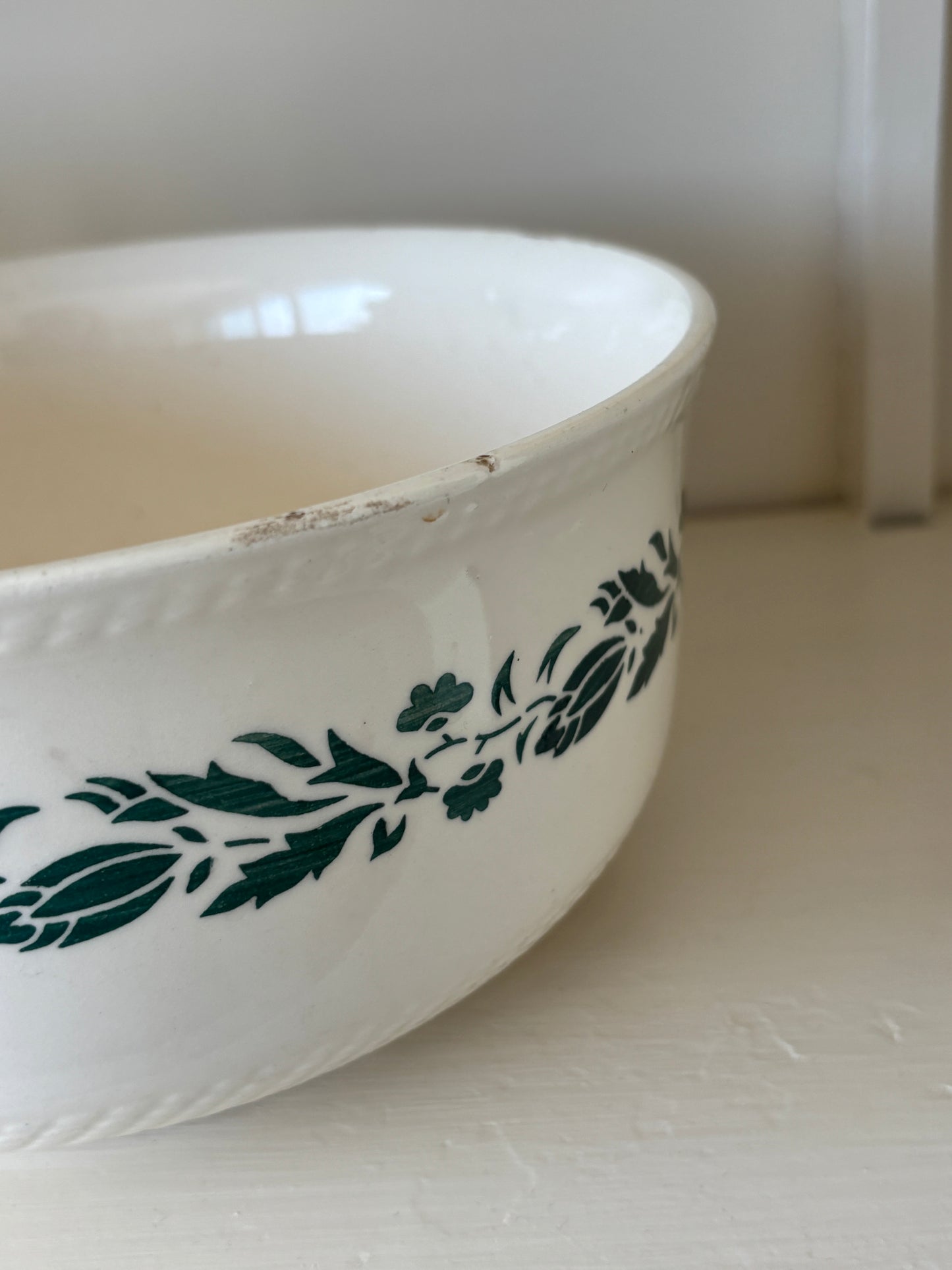 Skål med grønt mønster