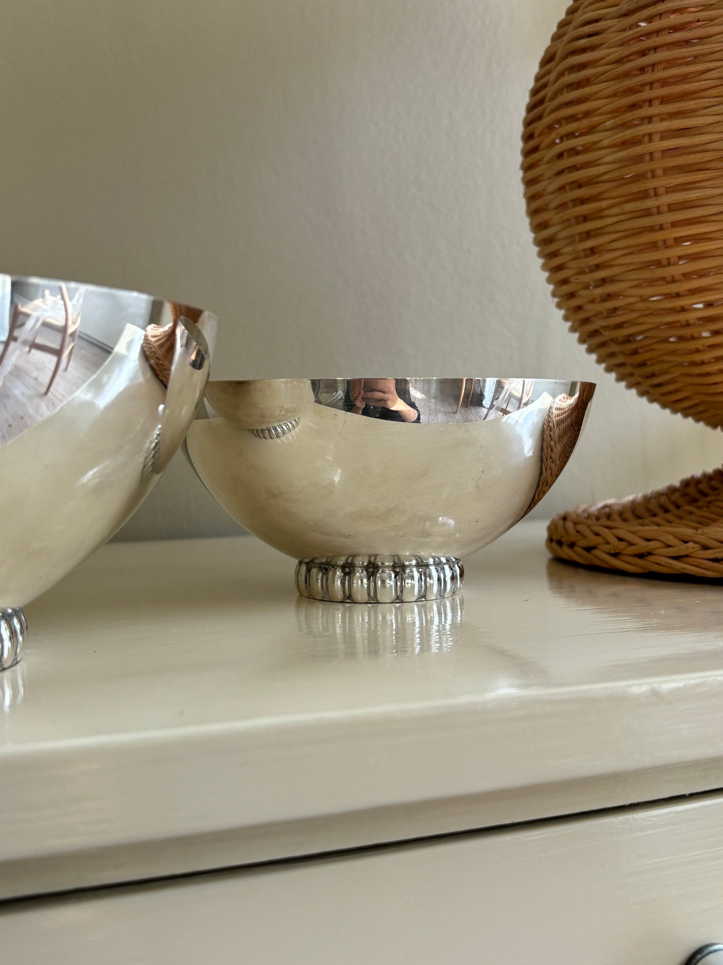 Fineste skåle i pletsølv