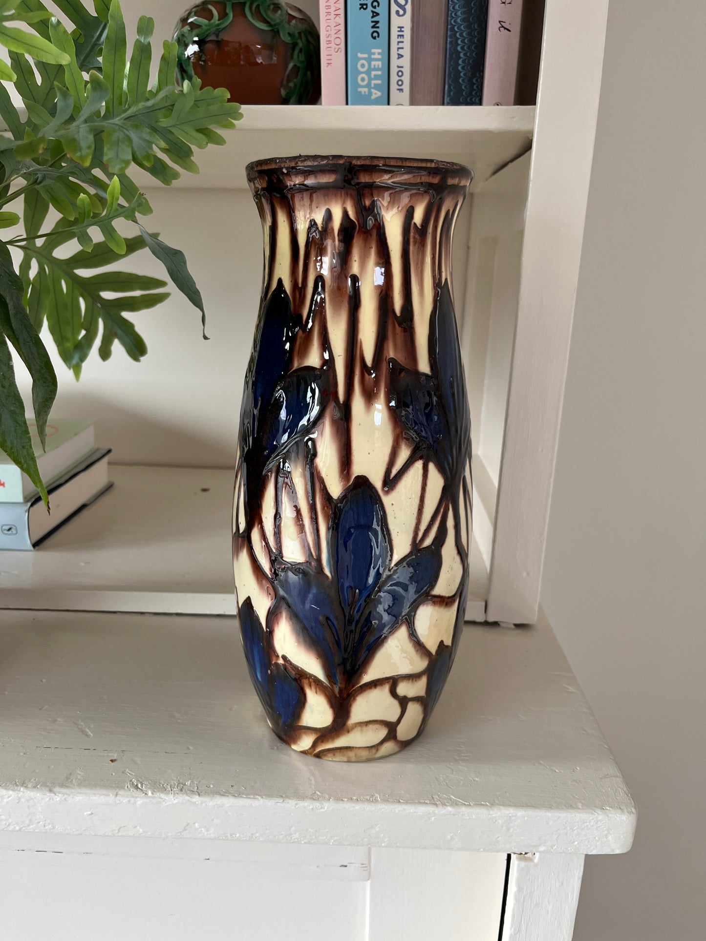 Smuk gammel keramikvase, C.B.L.E