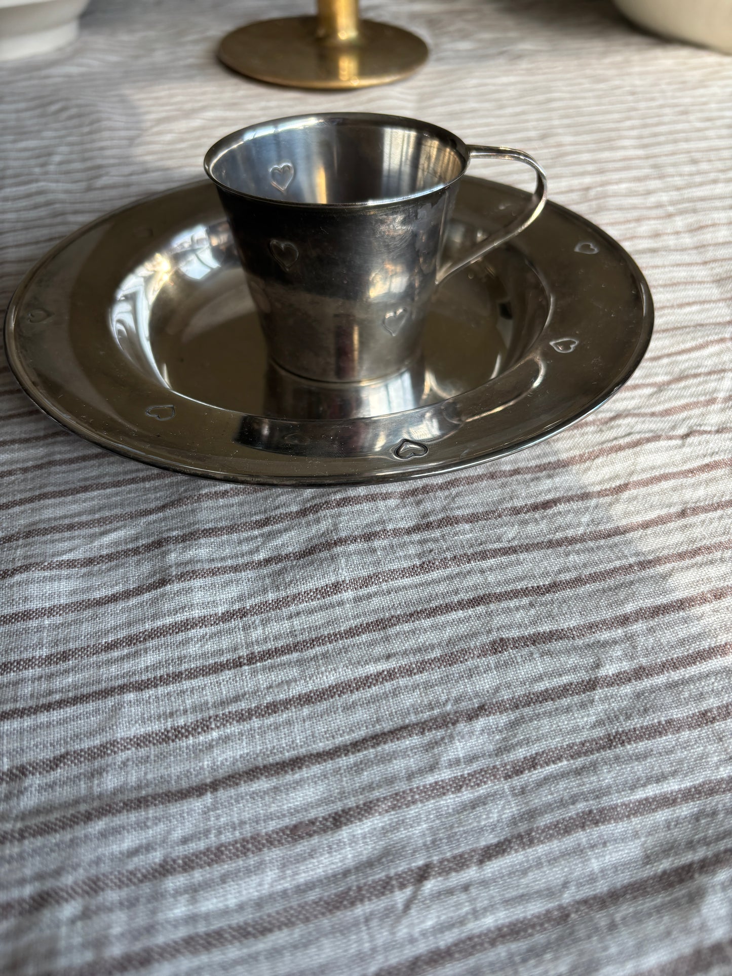 Børnesæt i pletsølv