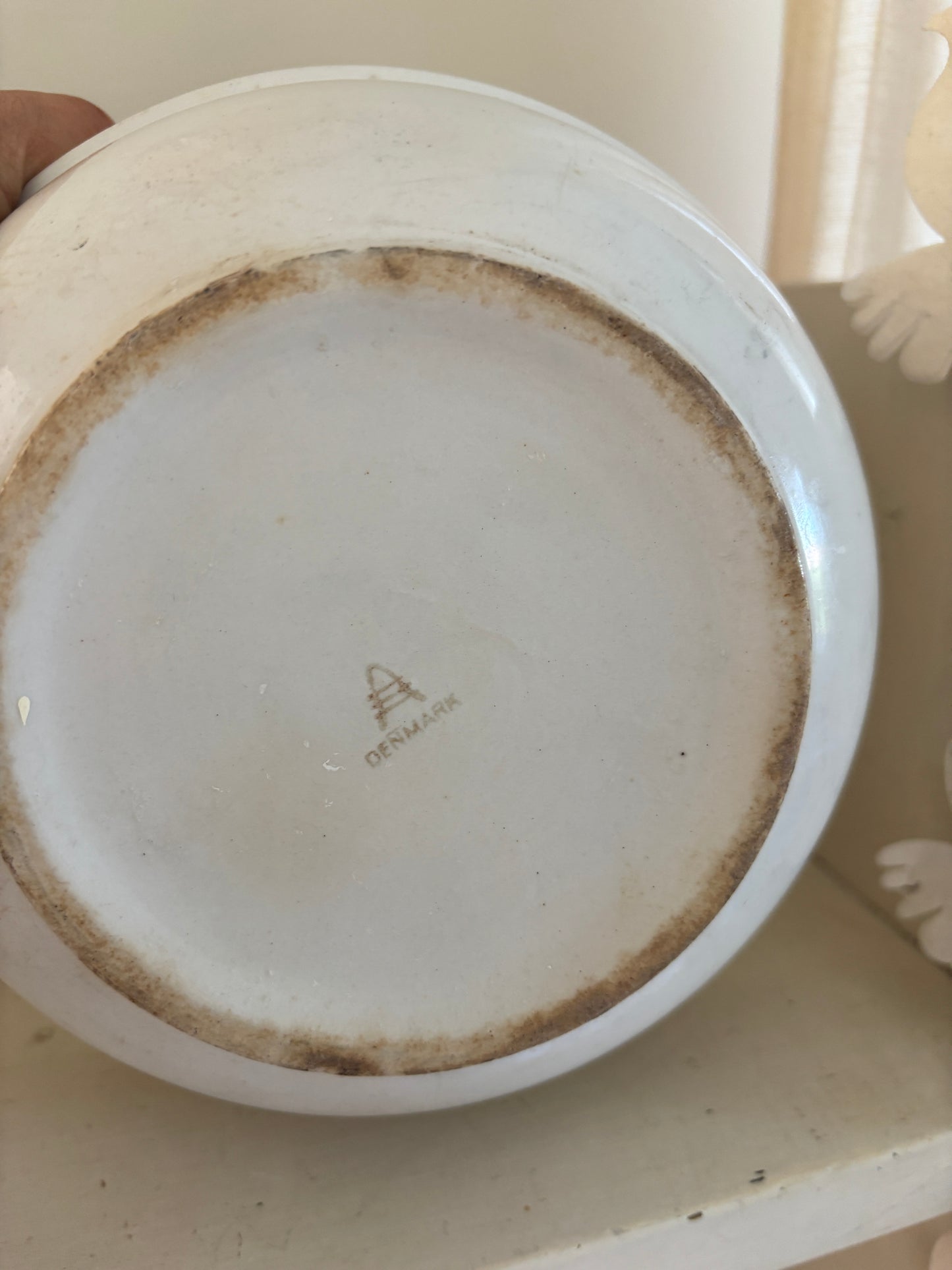 Fin gammel alumina skål