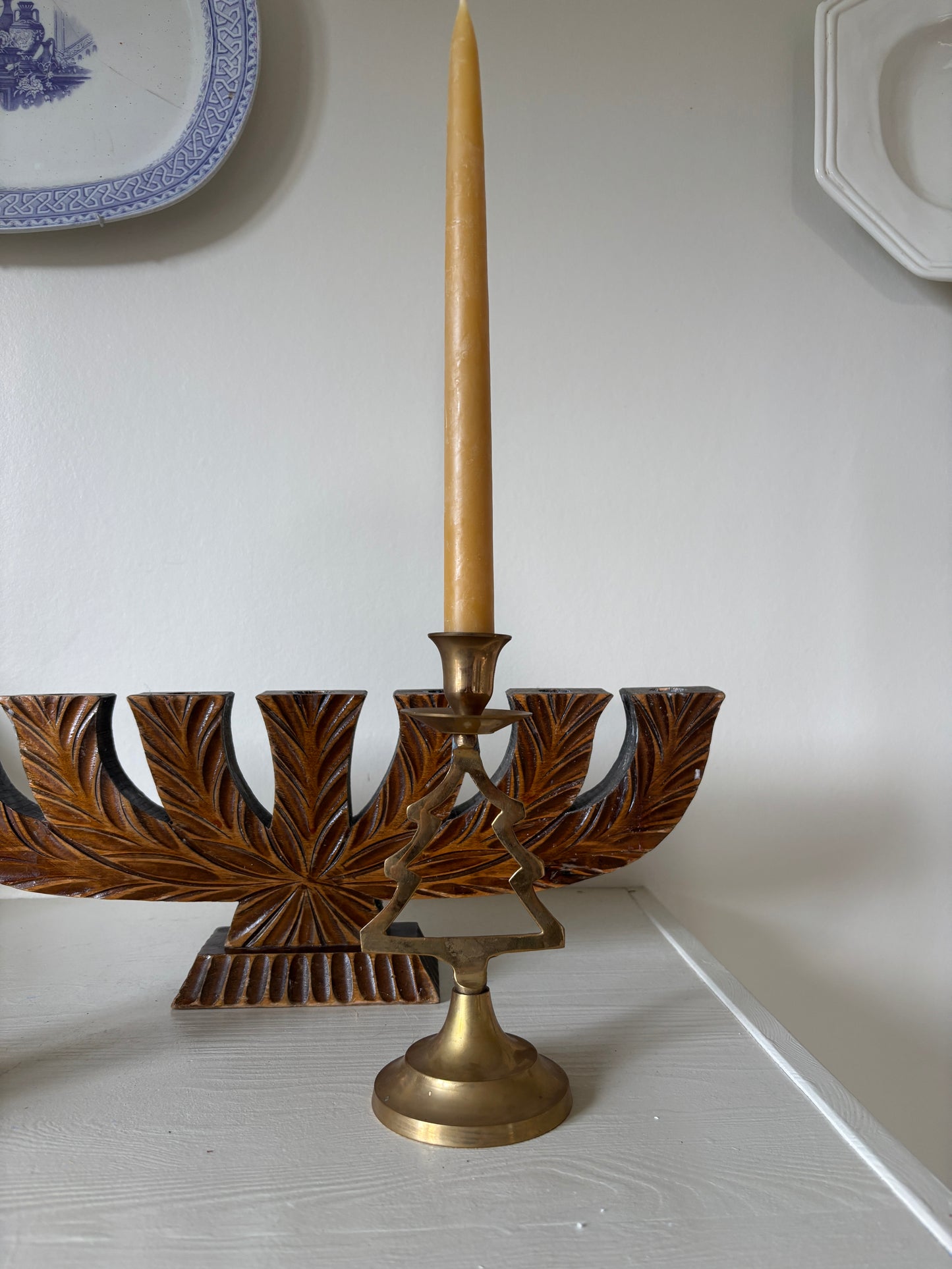 Messing juletræ til kronelys