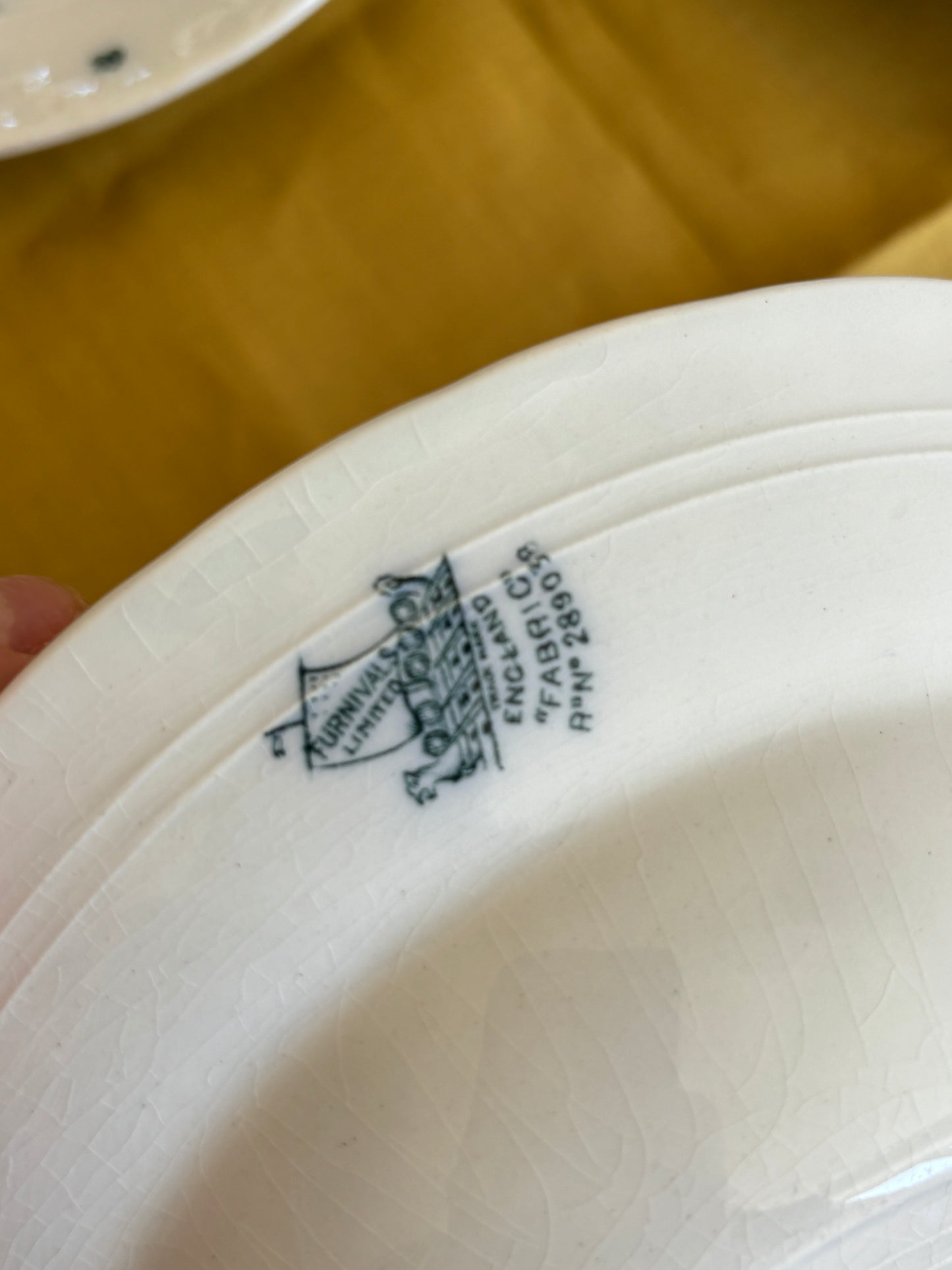 Dybe engelske tallerkner