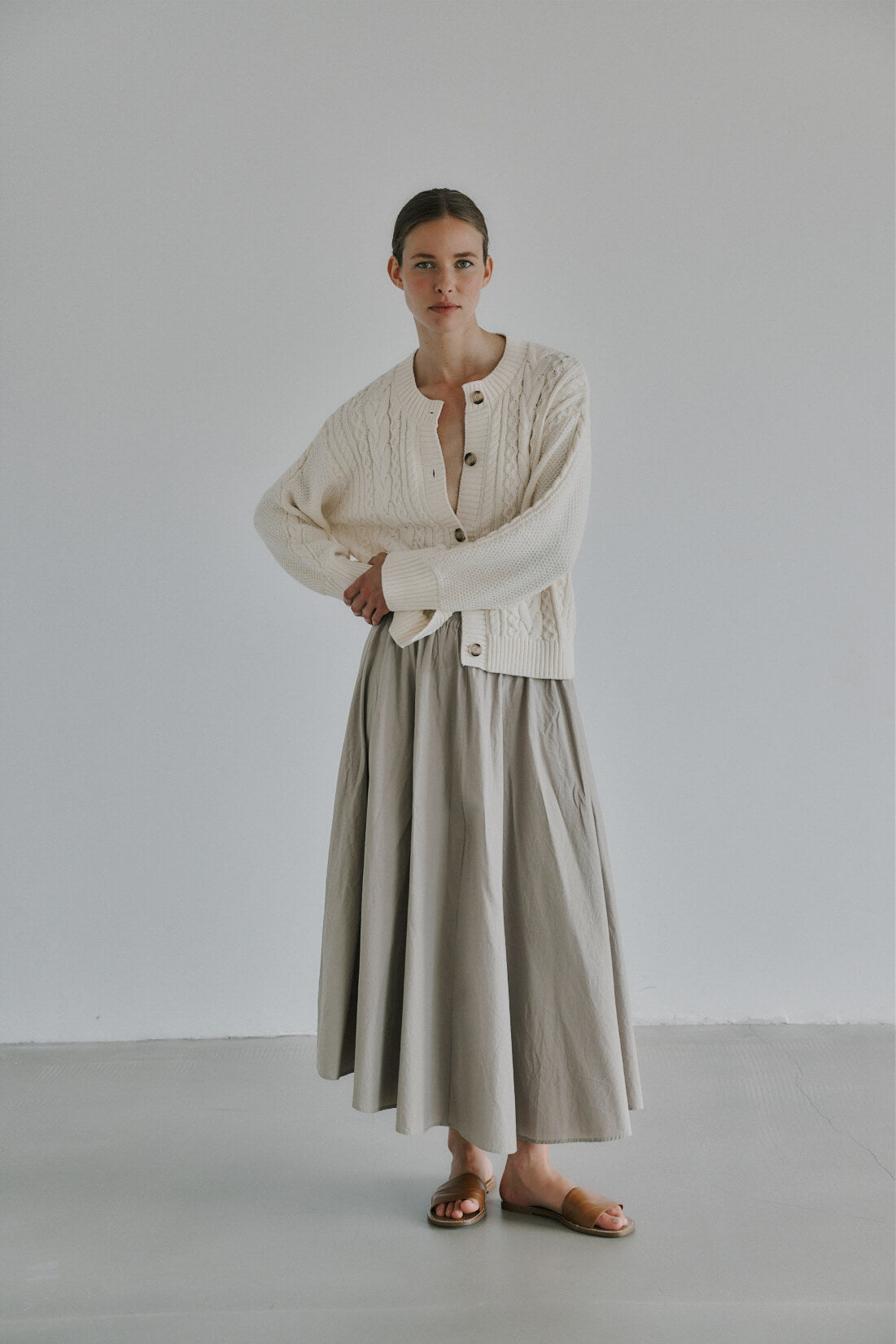 Irissa nederdel, Feather Grey