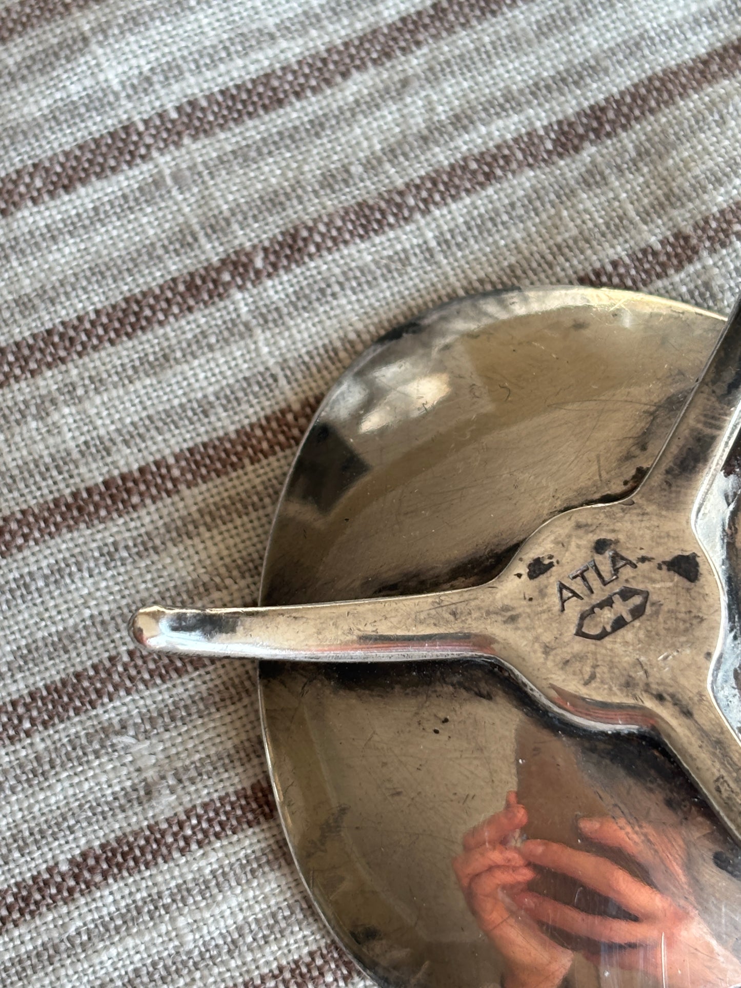 Små pletsølv stager
