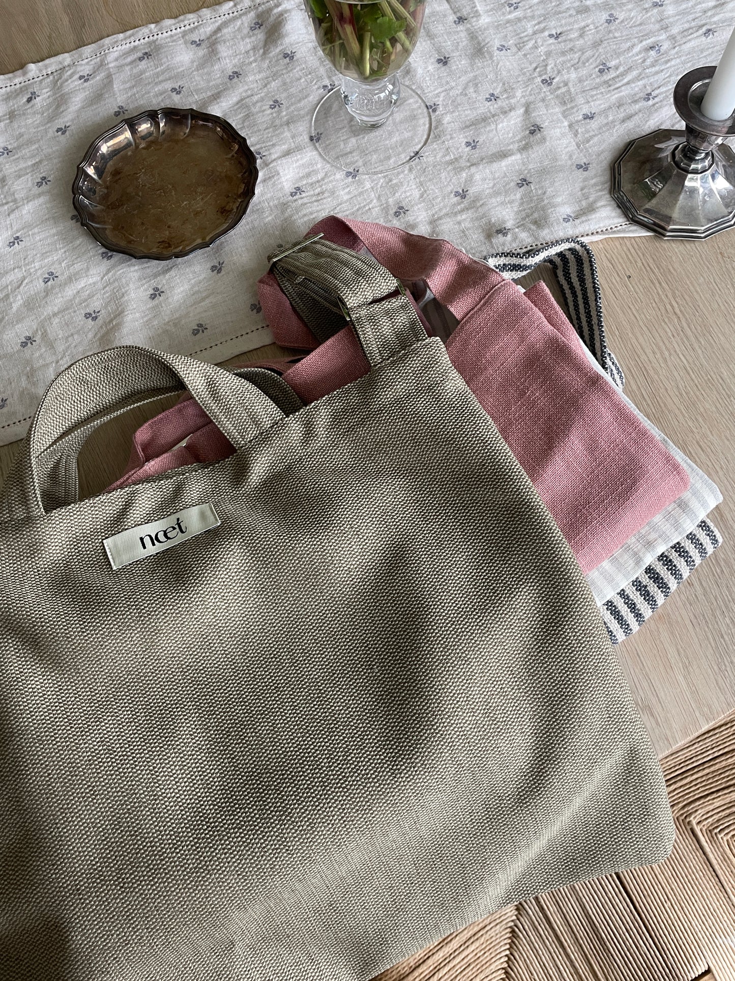 Crossbody taske fra næt