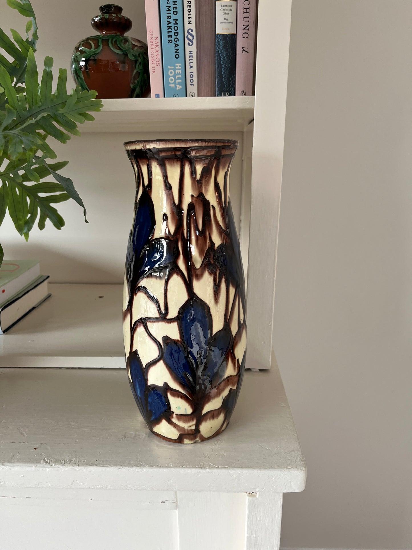 Smuk gammel keramikvase, C.B.L.E