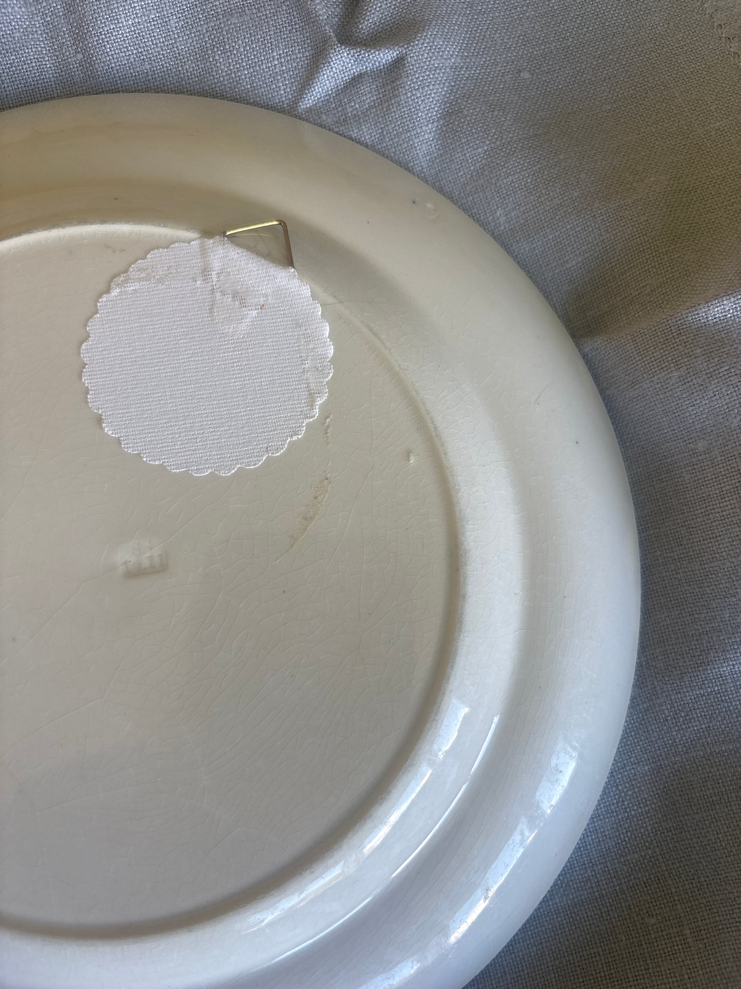 Plette med blå motiv