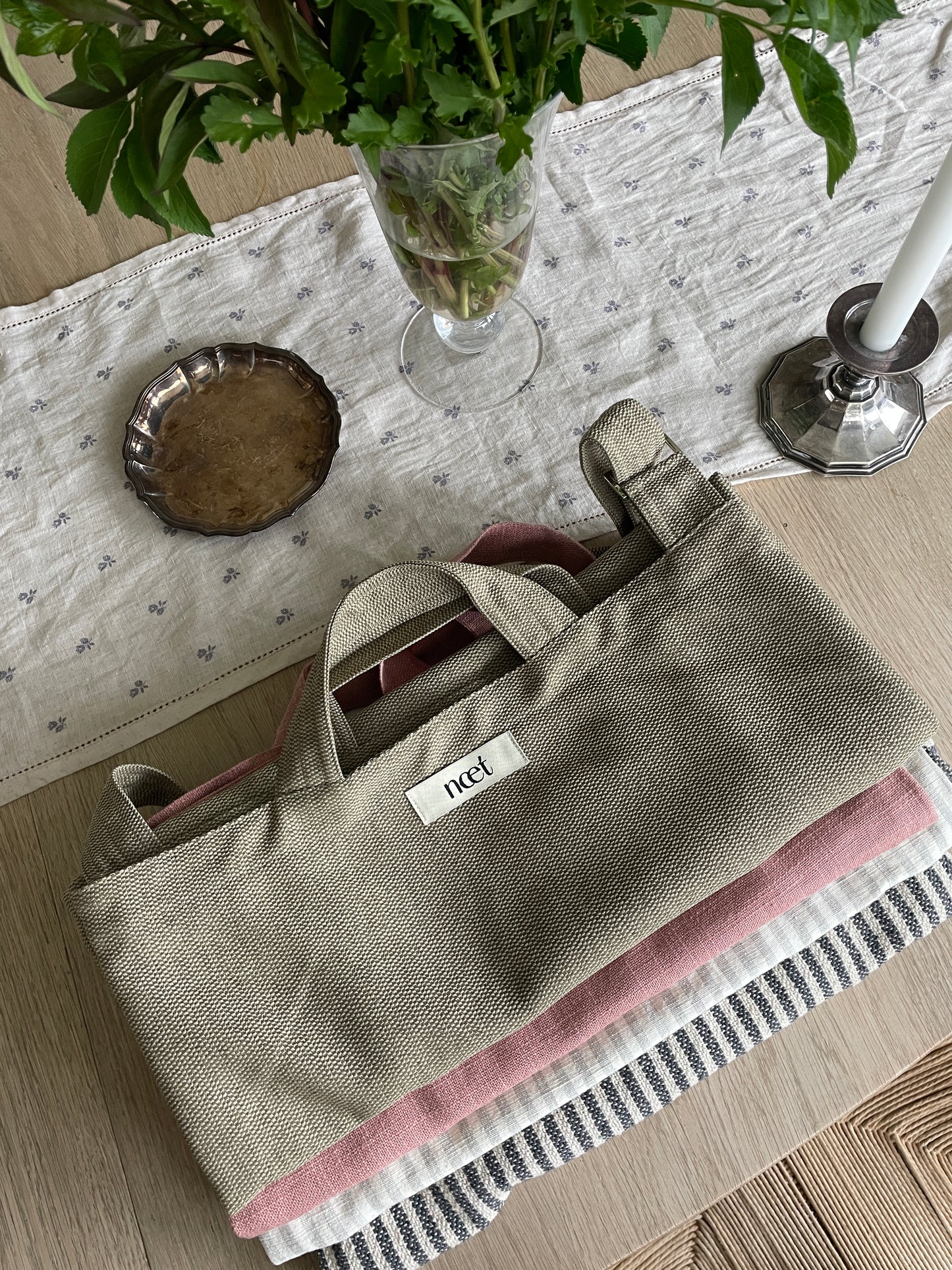 Crossbody taske fra næt