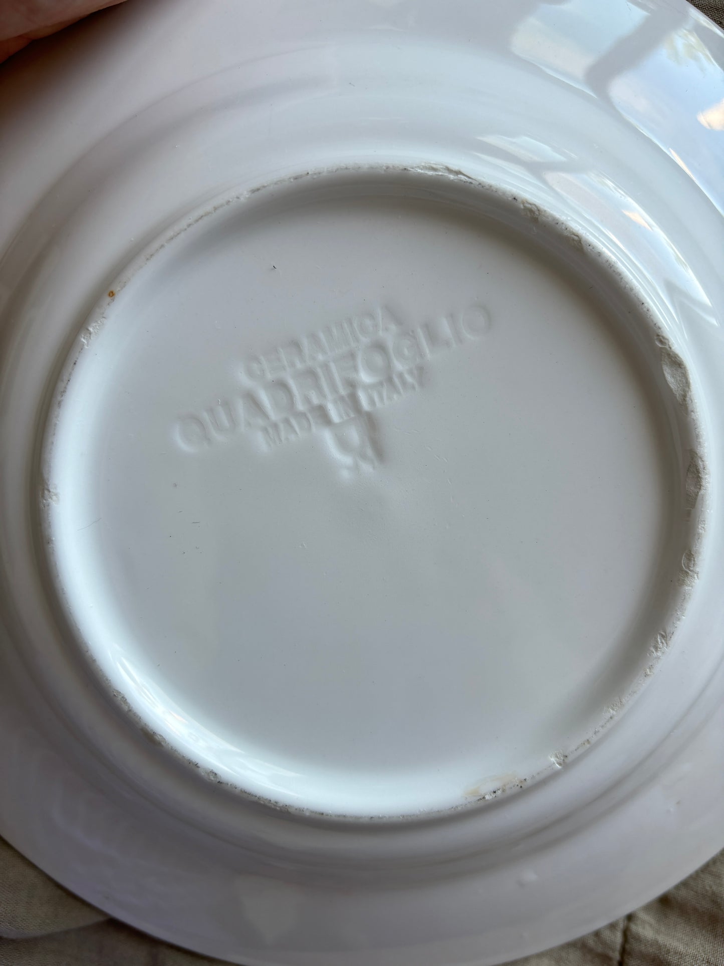 Dybe italienske tallerkner