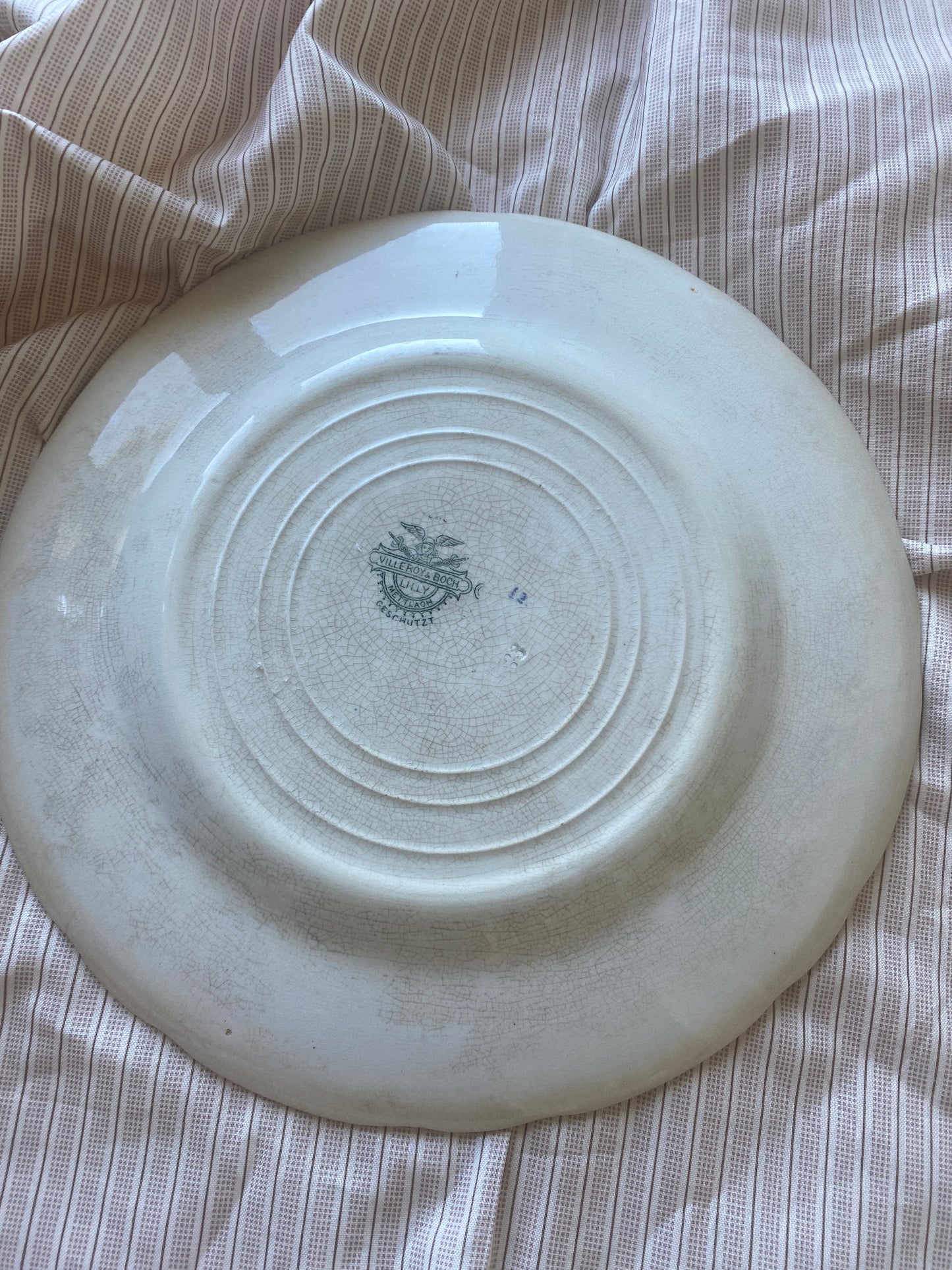 V&B gammel platte, lys lilla