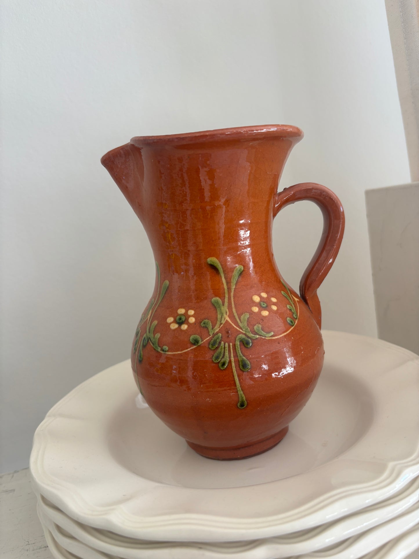 Keramik kande med blomster