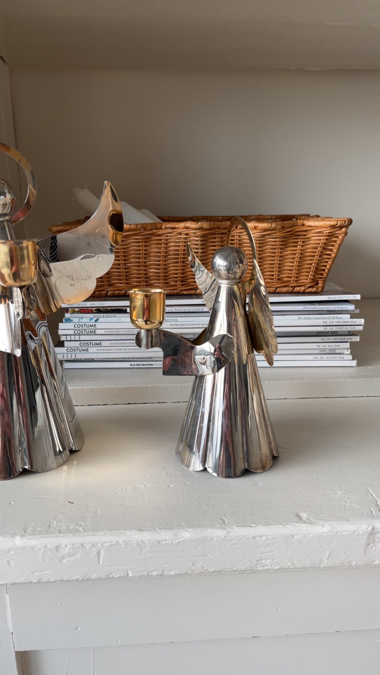 Juleengle lysestager