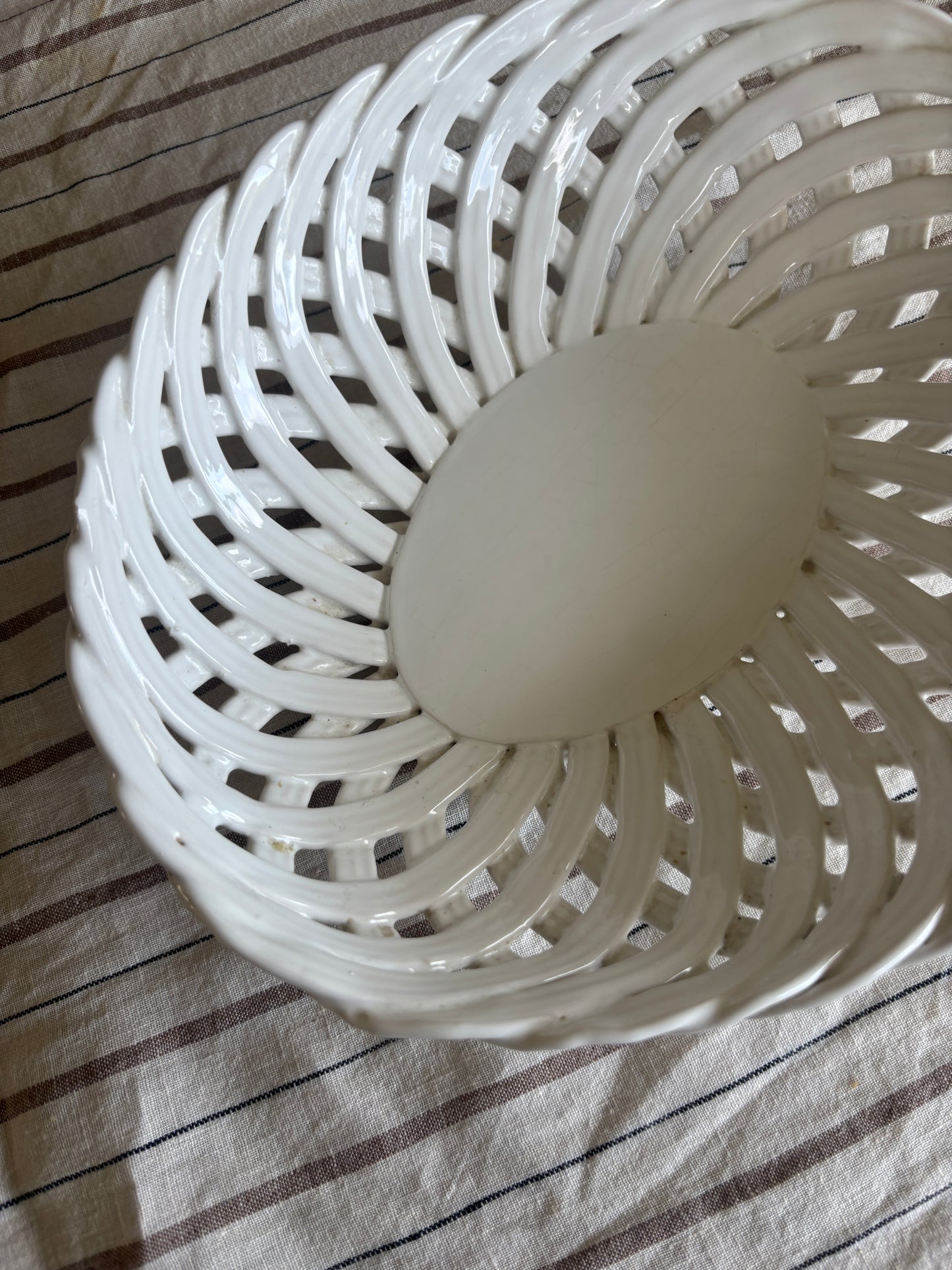 Flettet porcelæn skål
