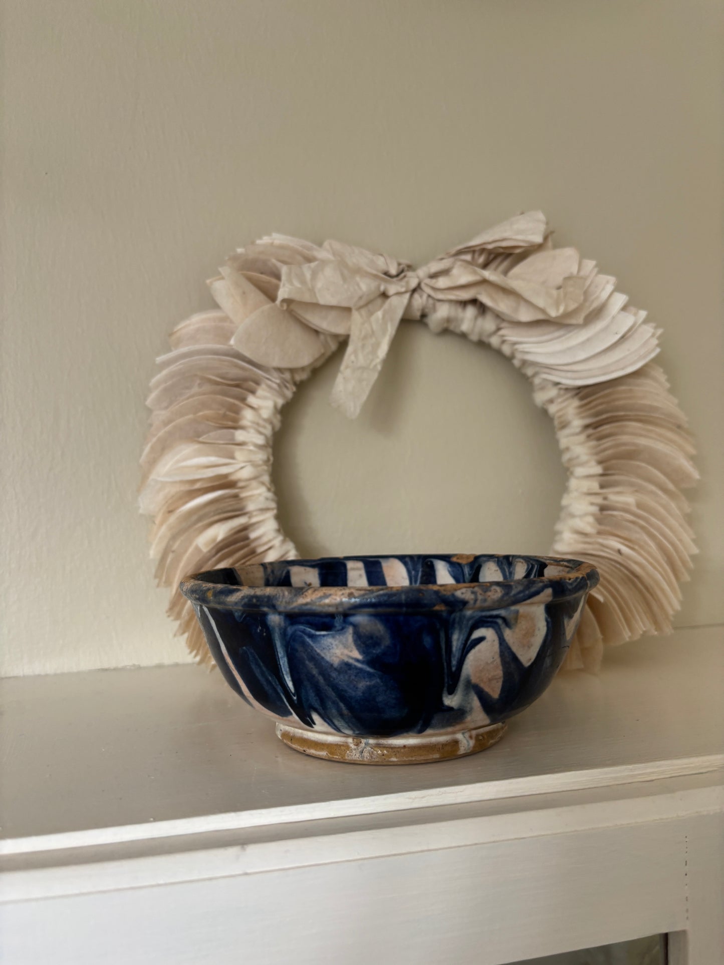 Gammel antik keramik skål