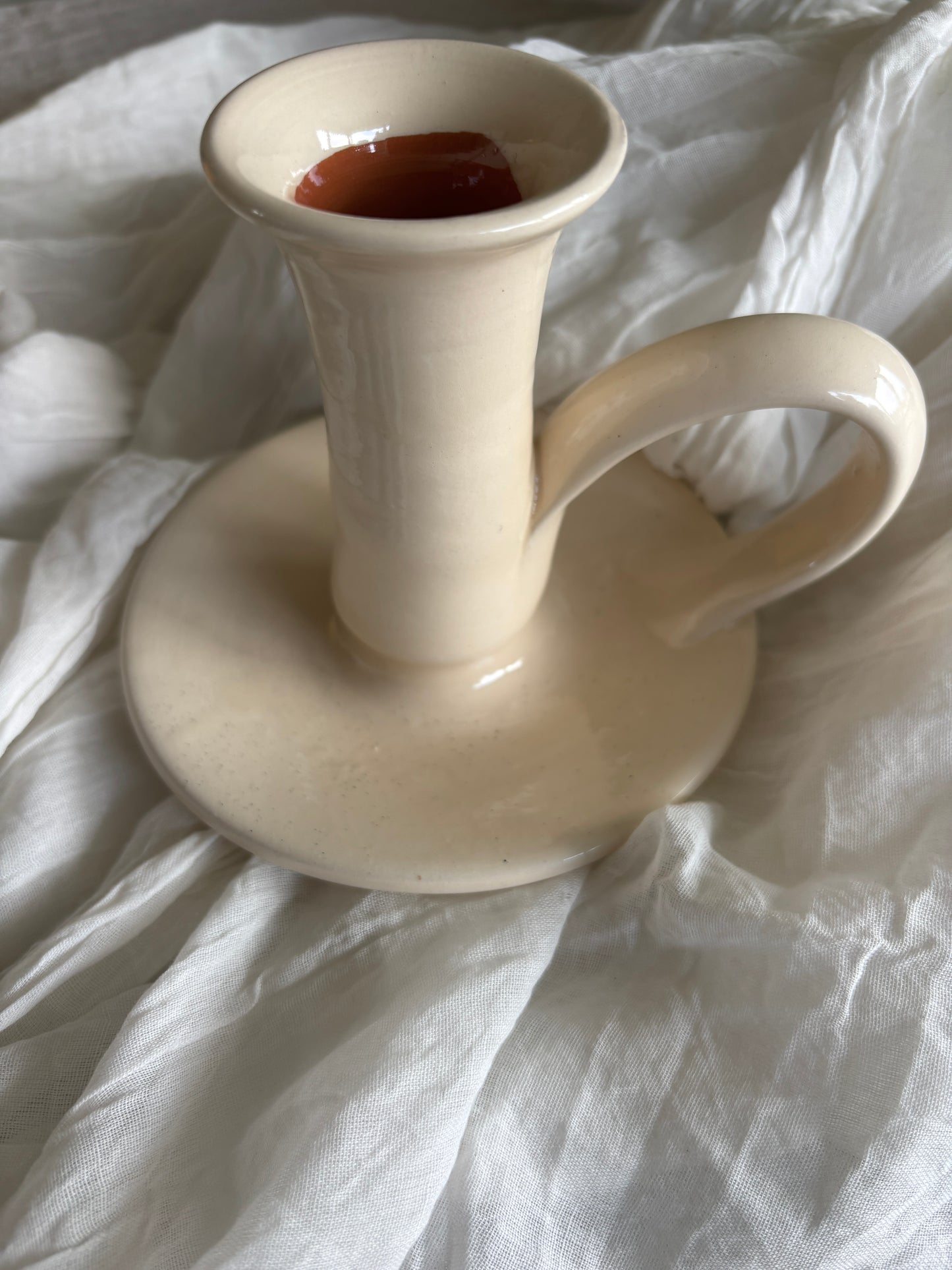 Håndlavet keramik stage, creme