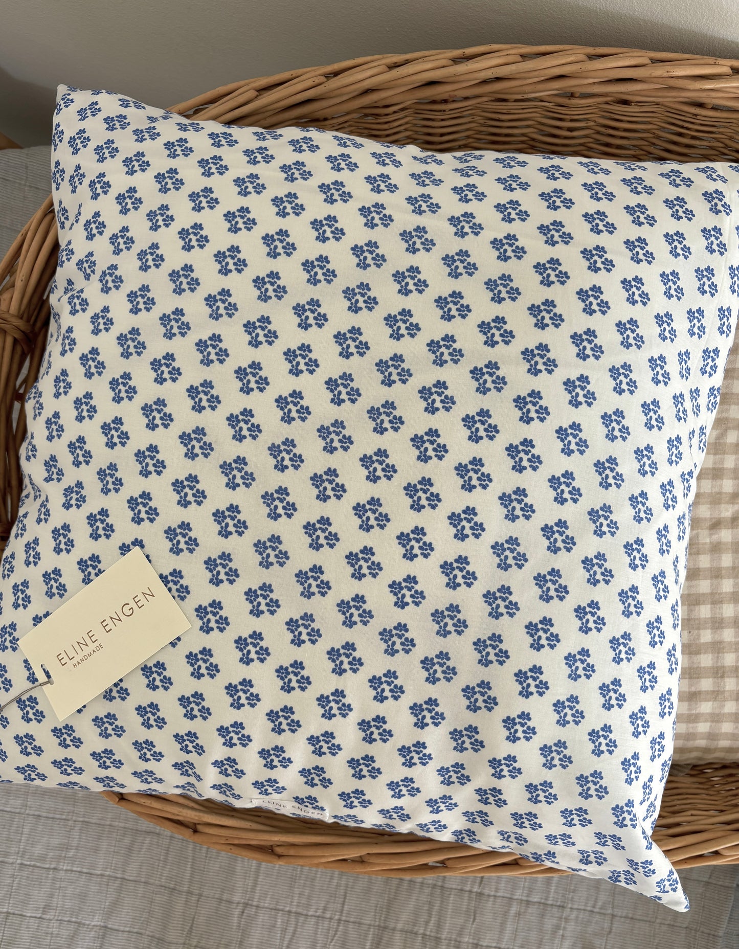 Pudebetræk blue flower