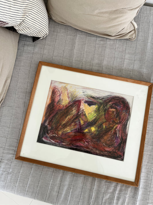 Billede i træramme, Hovard Borggaard, 78