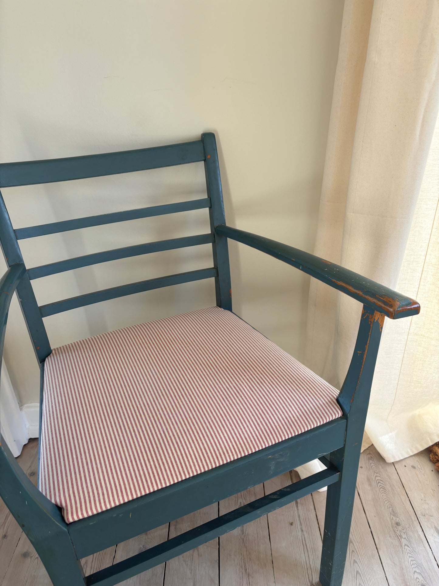 Smuk blå vintage stol