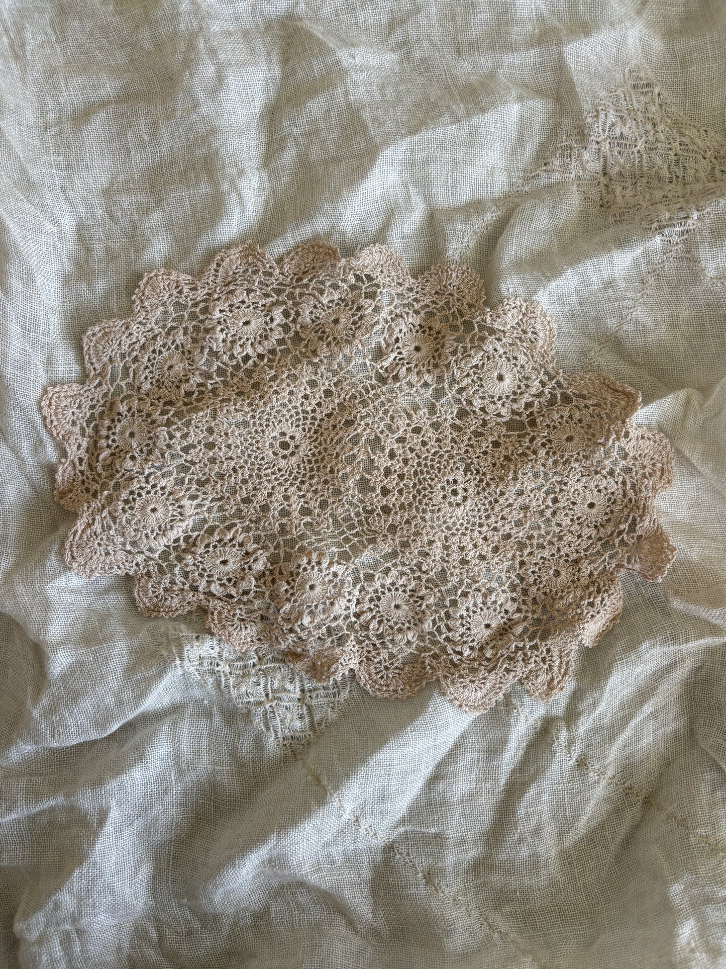 Broderet vintage tekstil