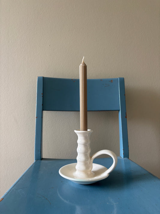 Smuk håndlavet keramik lysestage