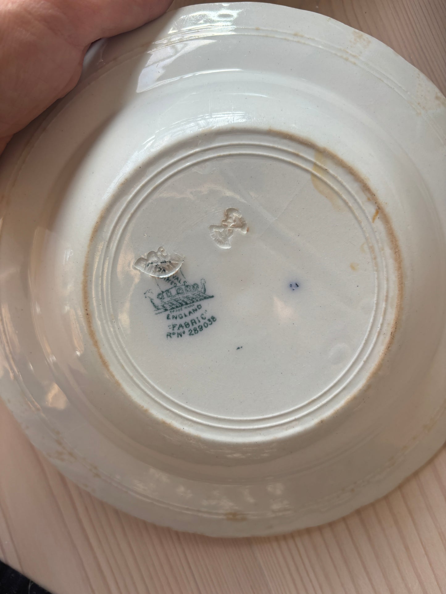 Dybe engelske tallerkner