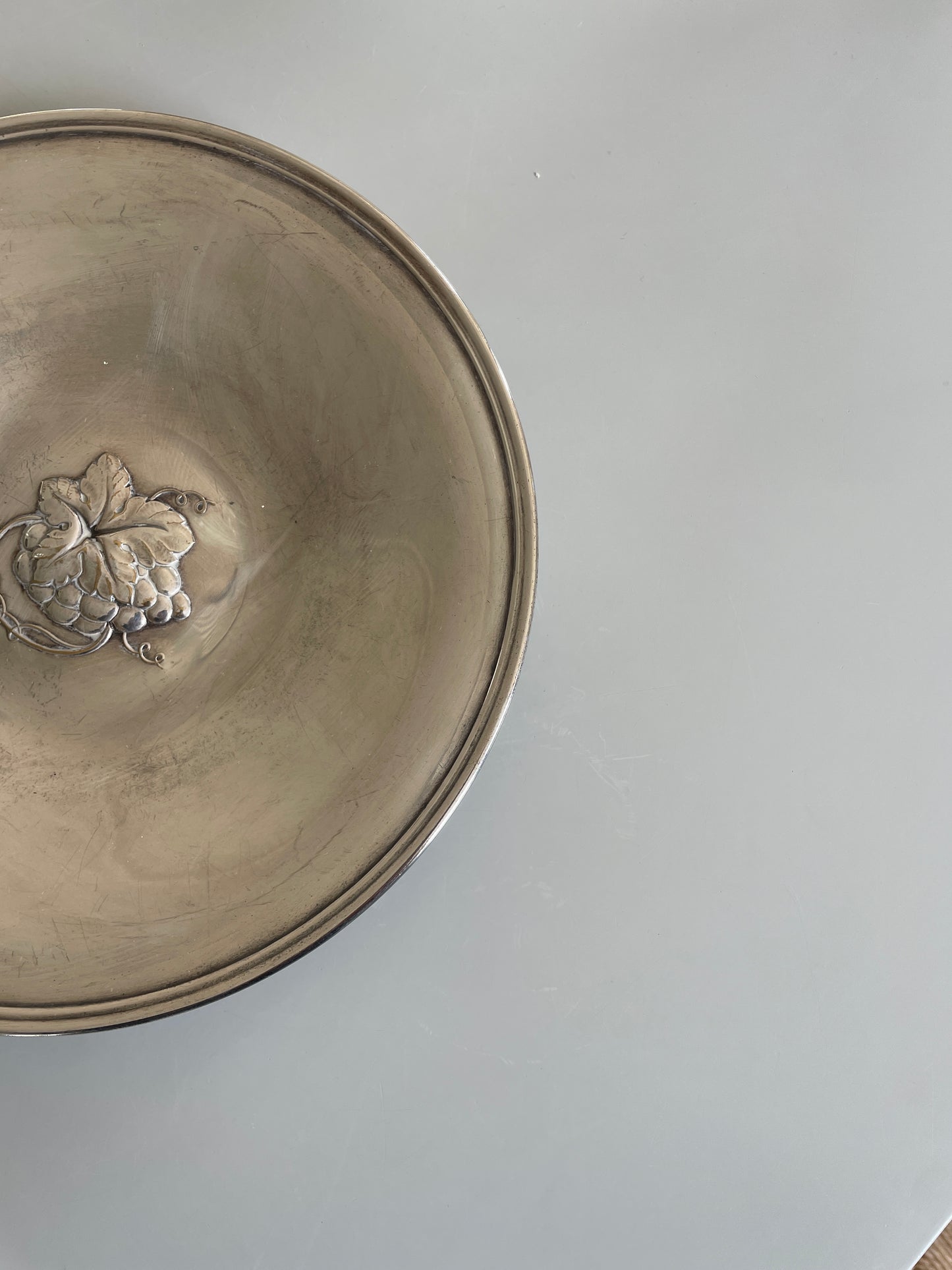 Plate in sterling silver