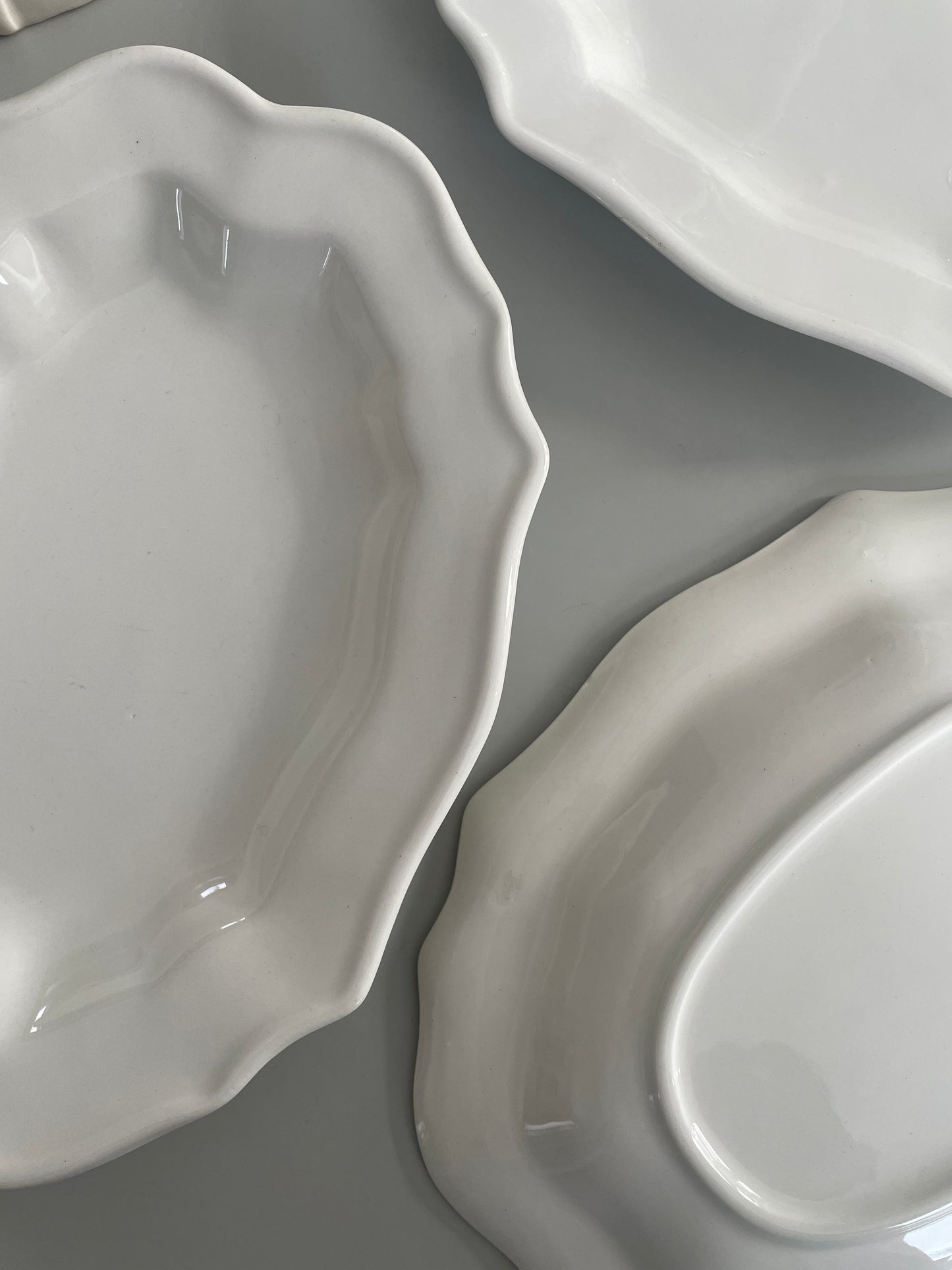 Fine enkelte fade/tallerkner