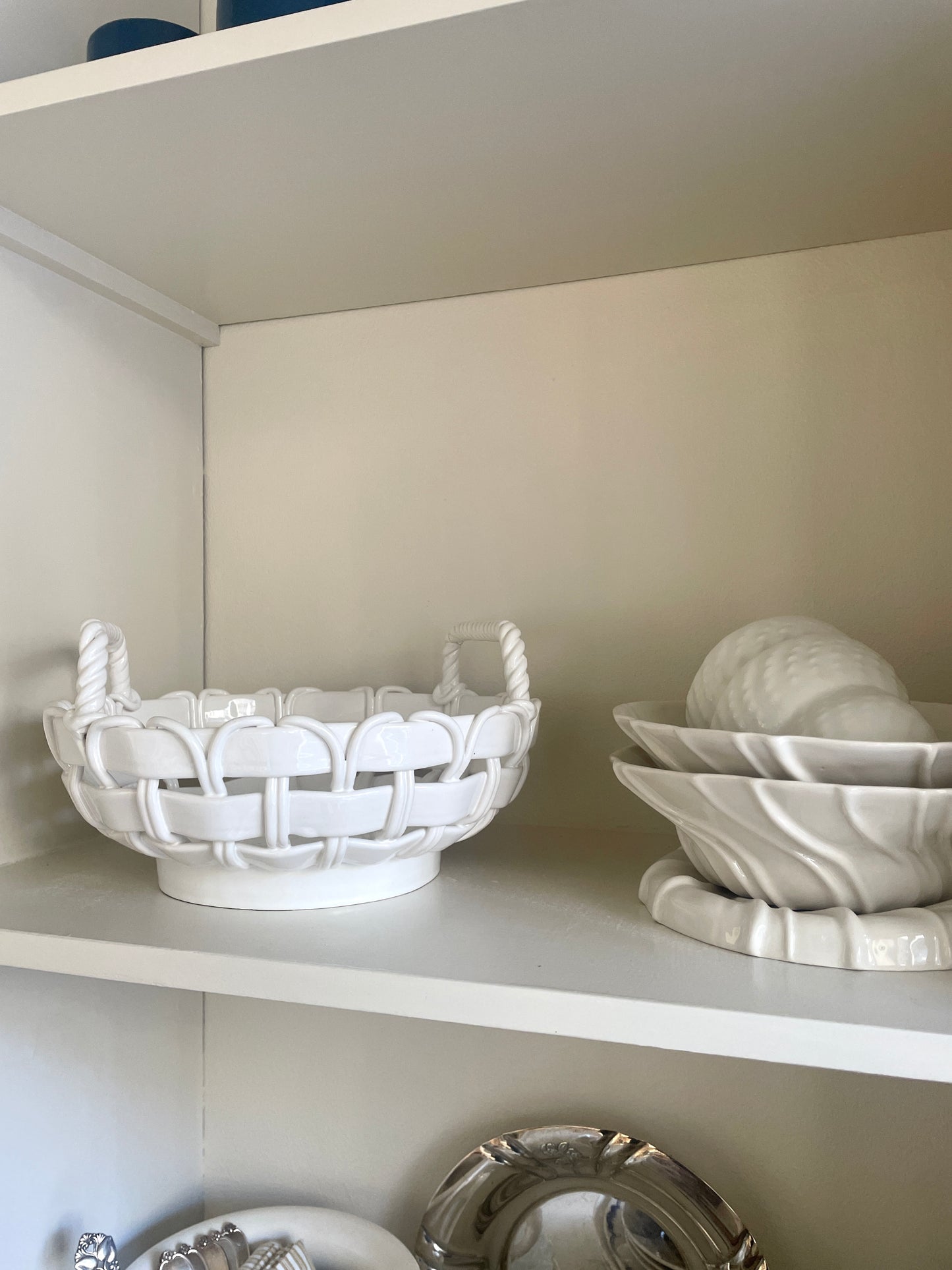 Flettet porcelæn skål