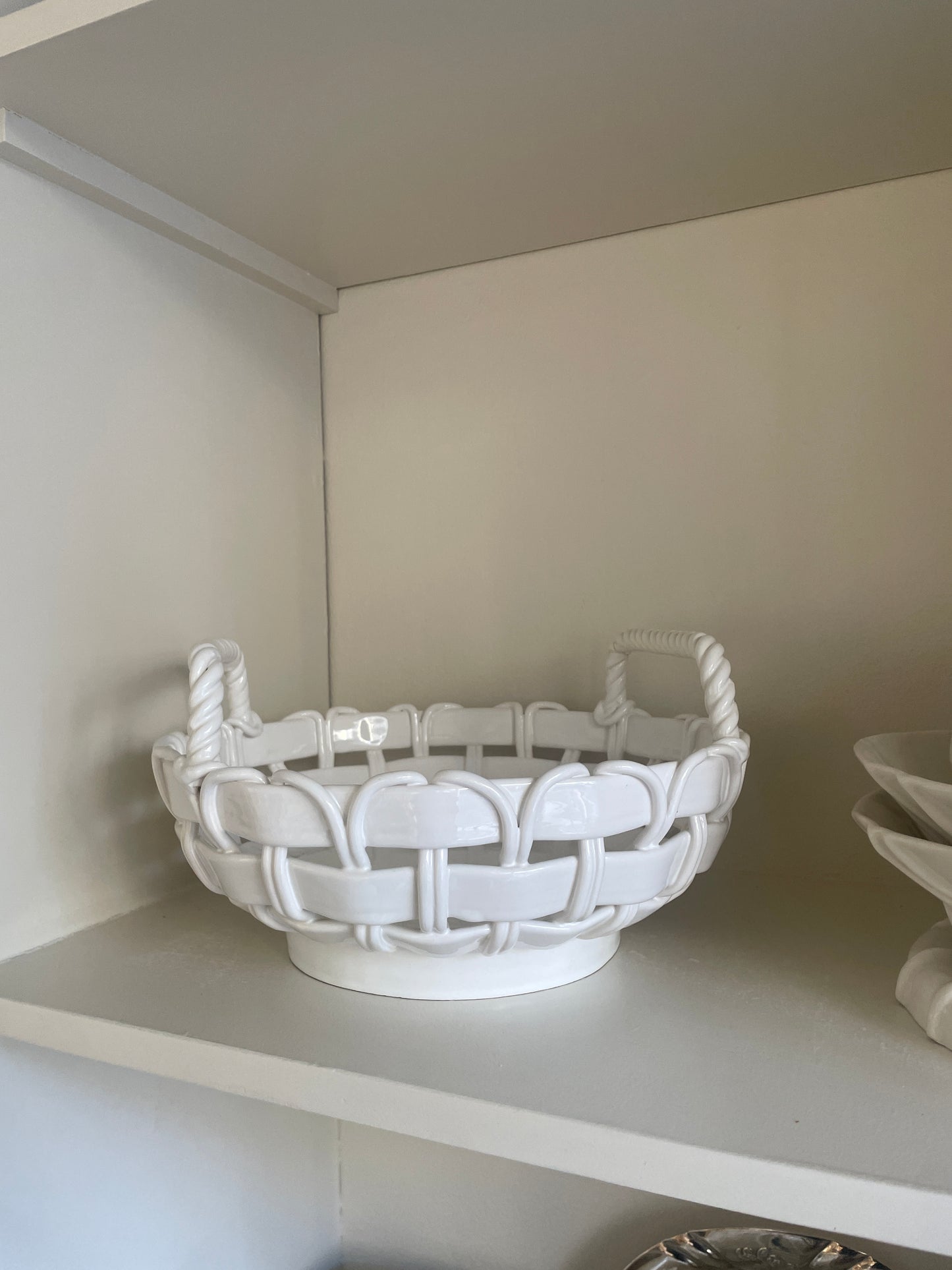 Flettet porcelæn skål
