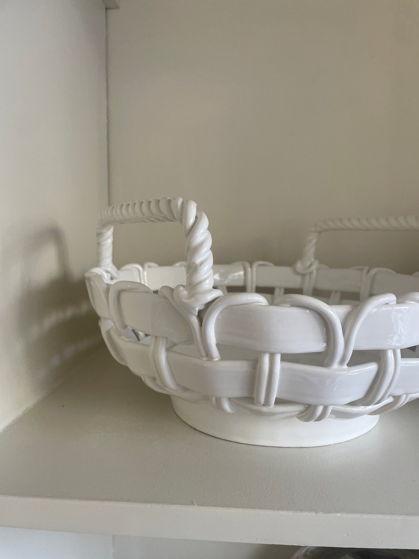 Flettet porcelæn skål