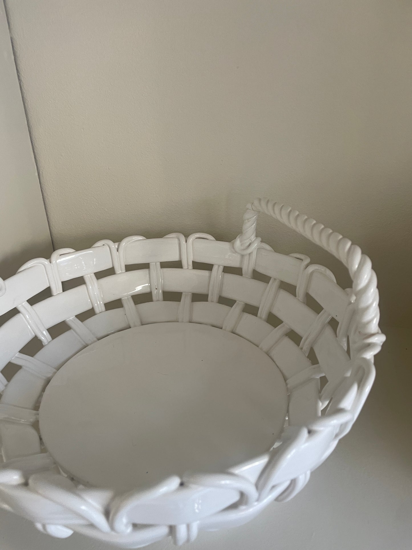 Flettet porcelæn skål