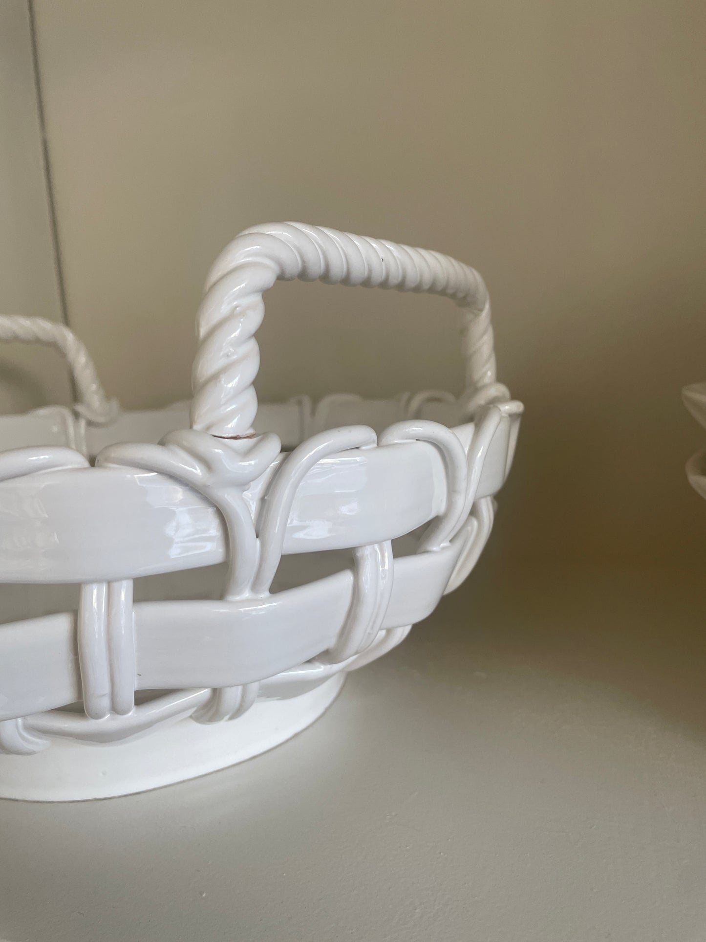 Flettet porcelæn skål