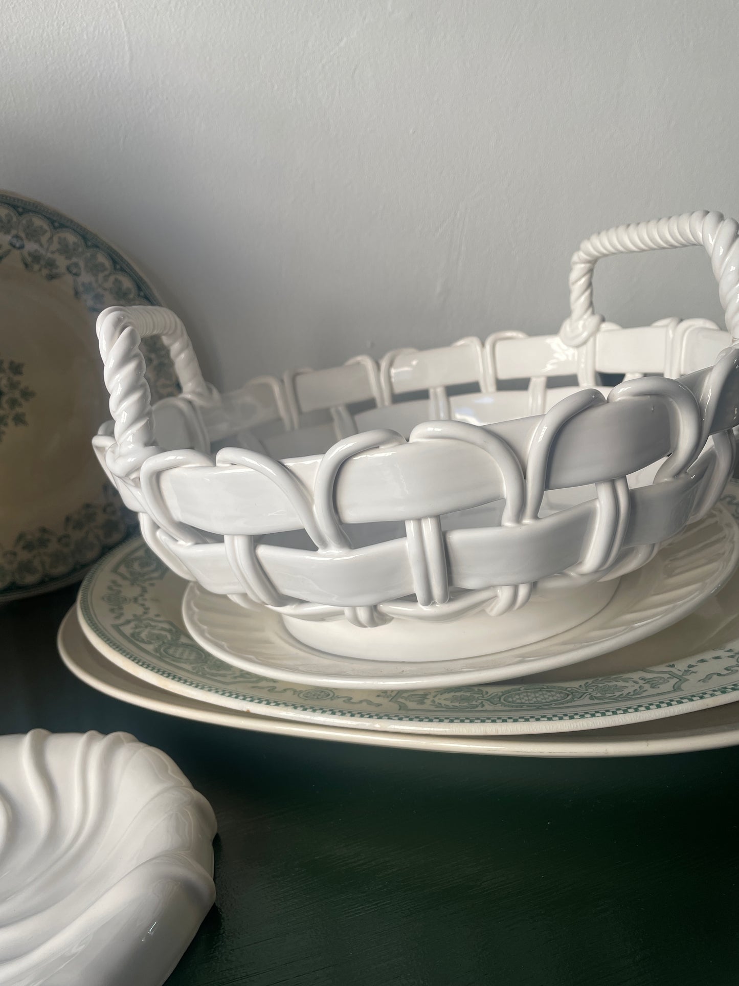 Flettet porcelæn skål