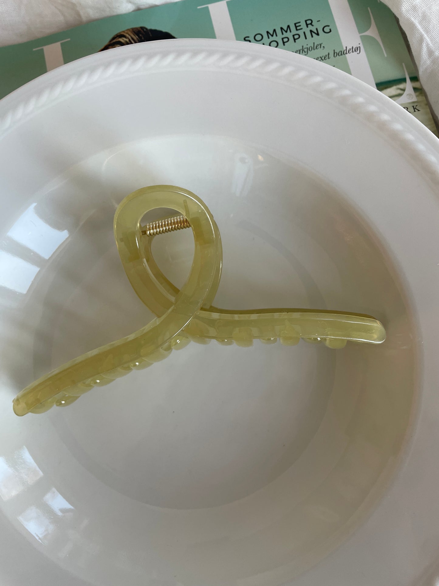 Fin enkel hårklemme