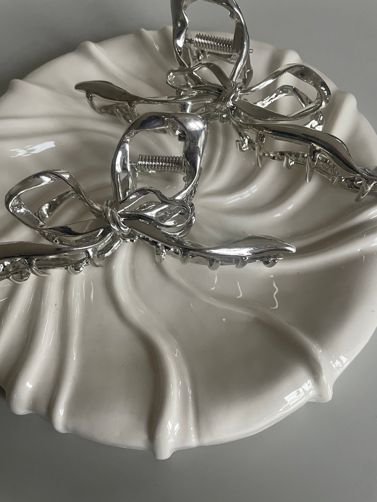 Sløjfeklemme i sølv