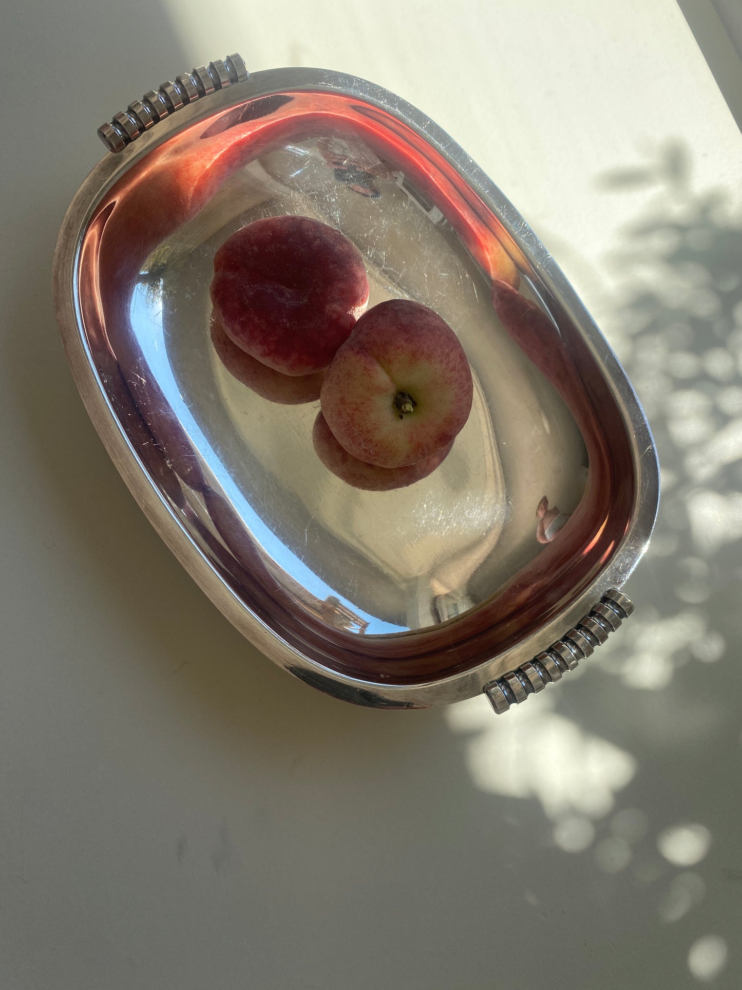 Spotted silver dish/bowl