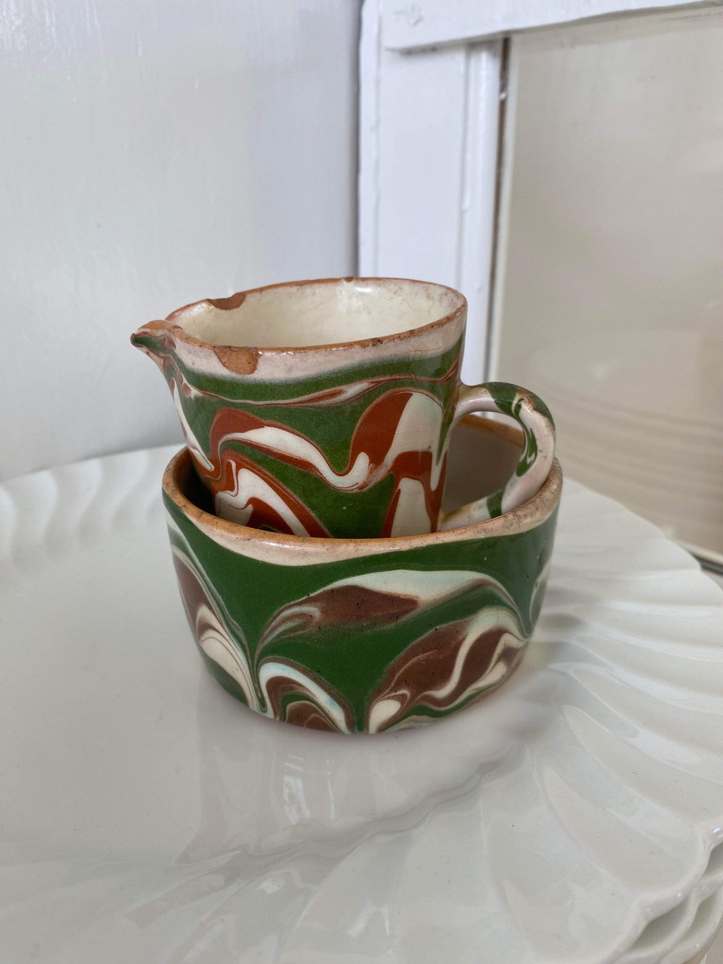 Old unique ceramic set