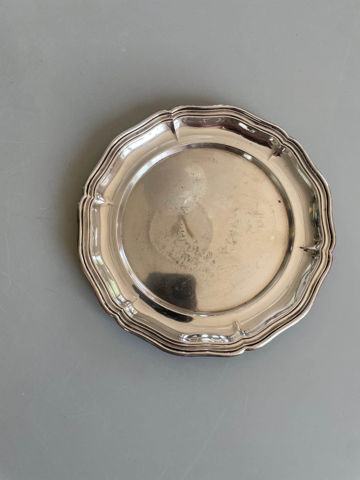 Small sterling silver plate