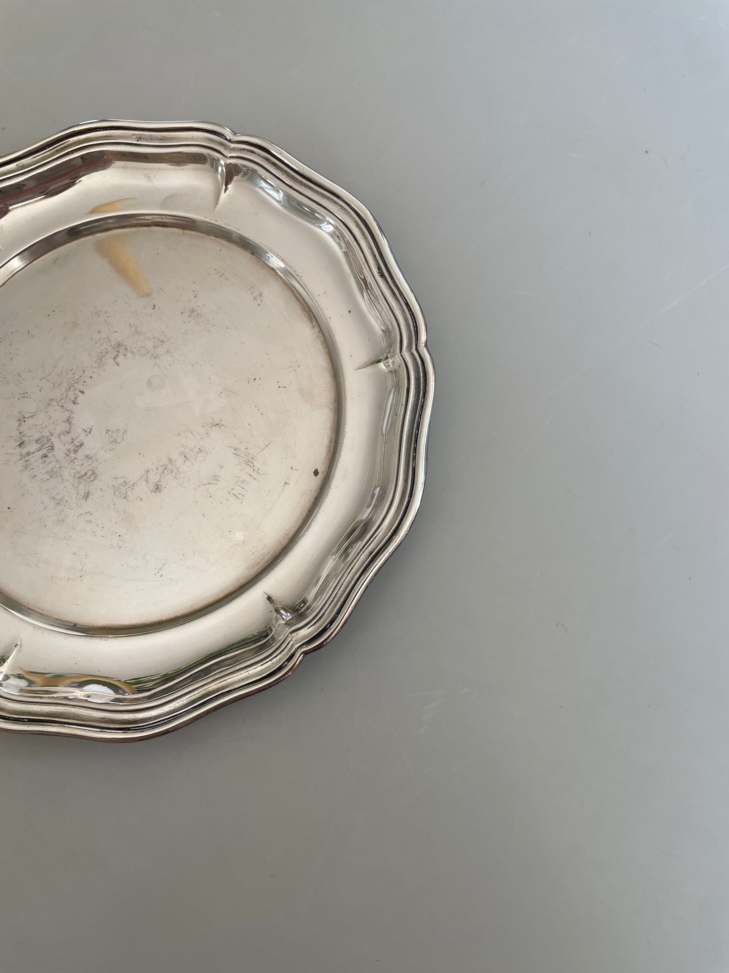 Small sterling silver plate