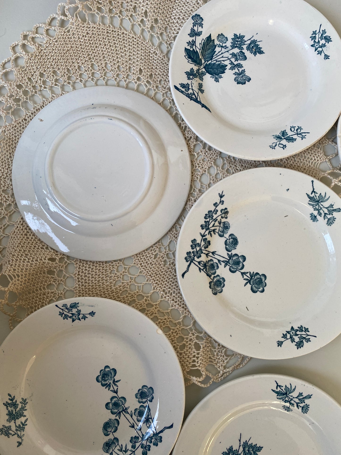 Kagetallerkner blå blomster