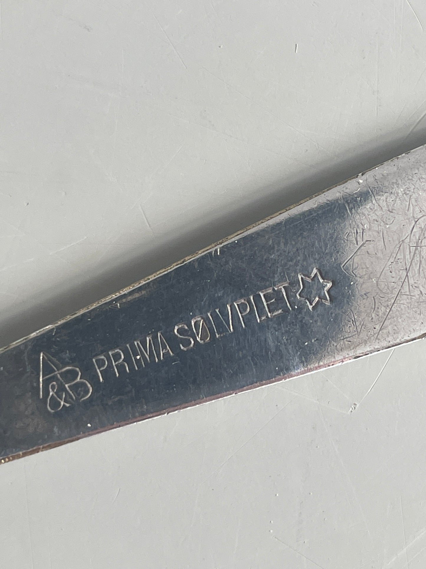 Spotted silver teaspoons