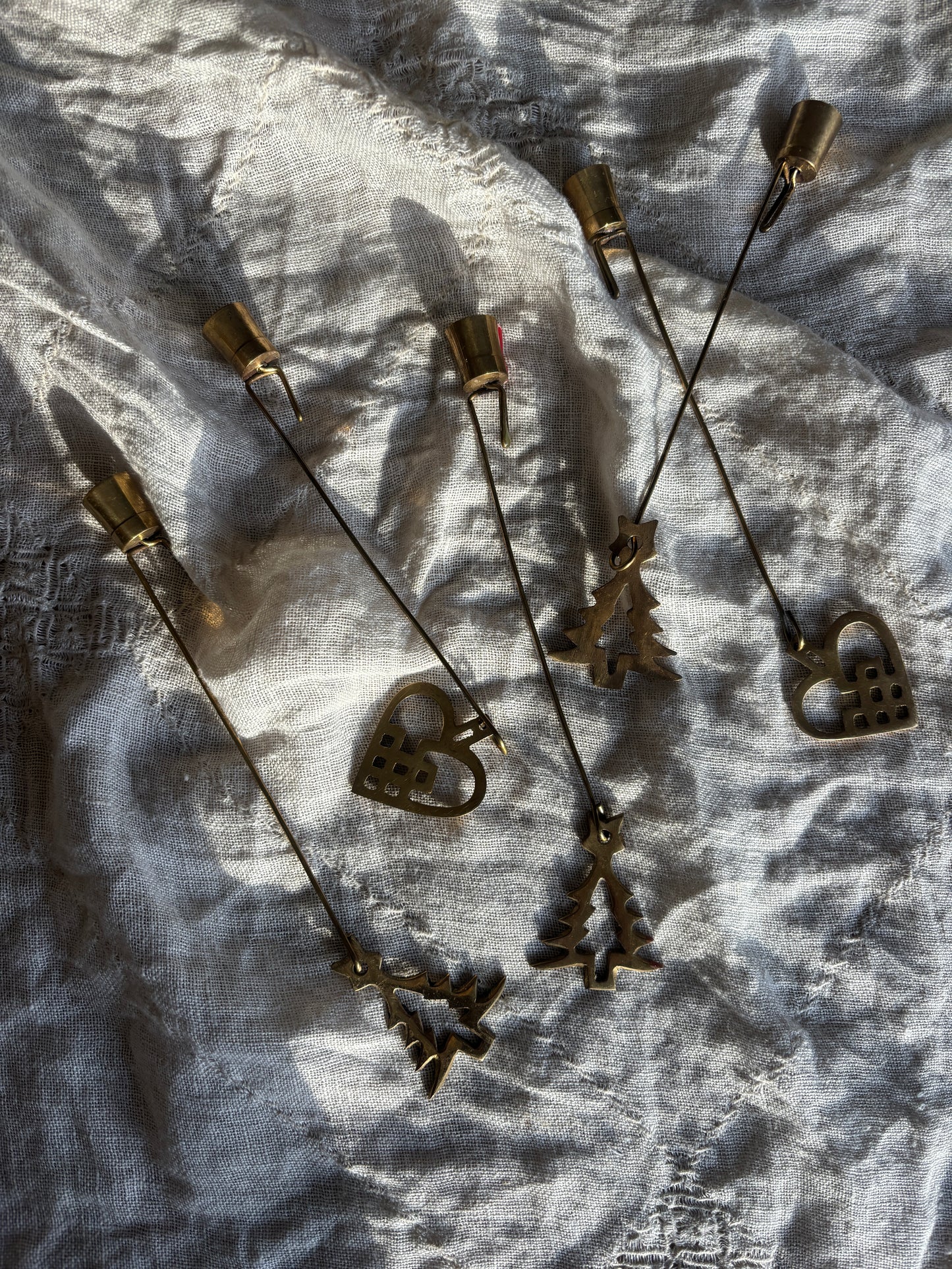 Juletræs ophæng i messing