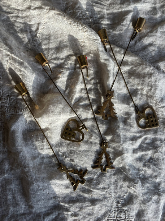 Juletræs ophæng i messing