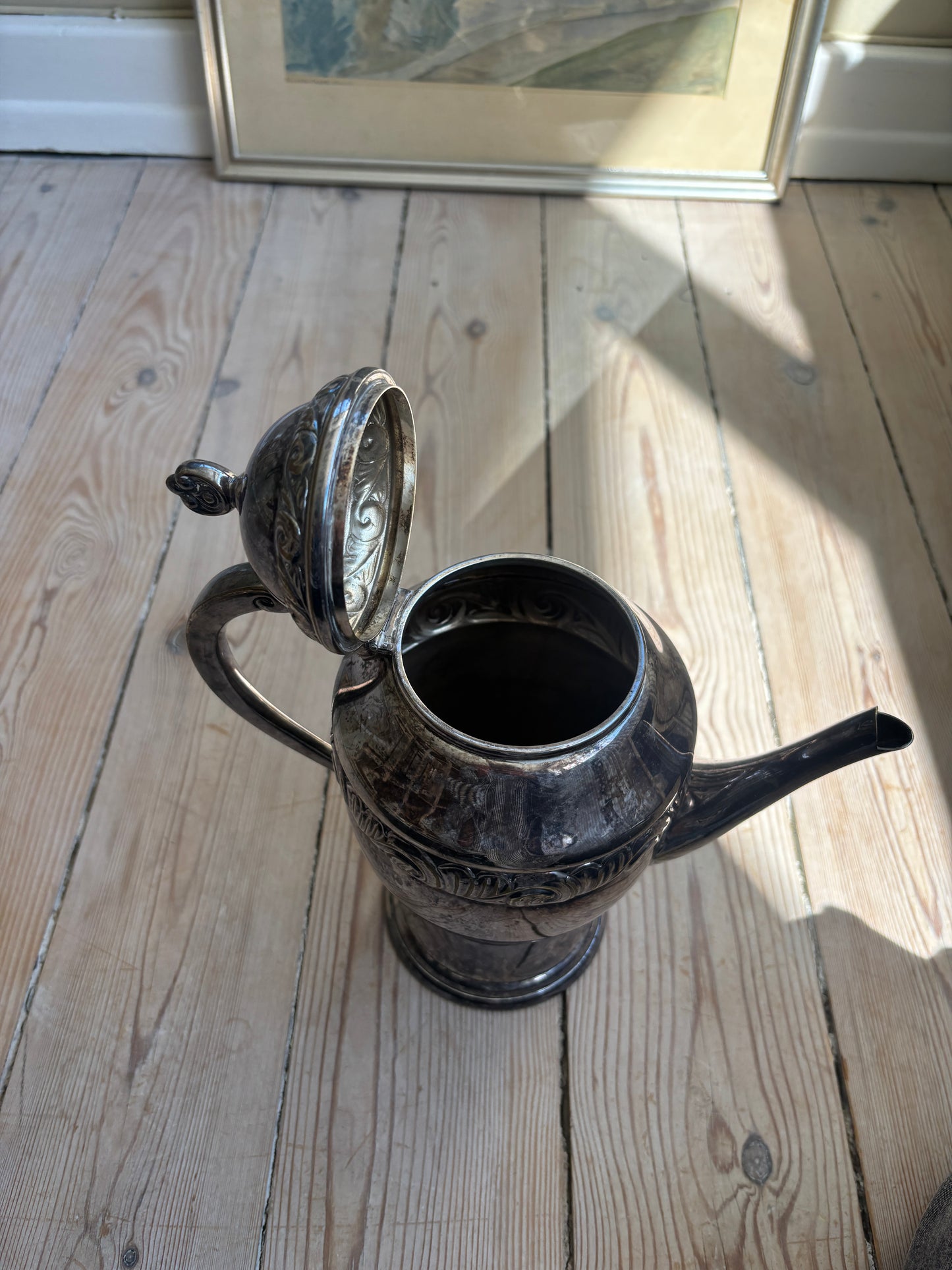 Vintage kande i pletsølv