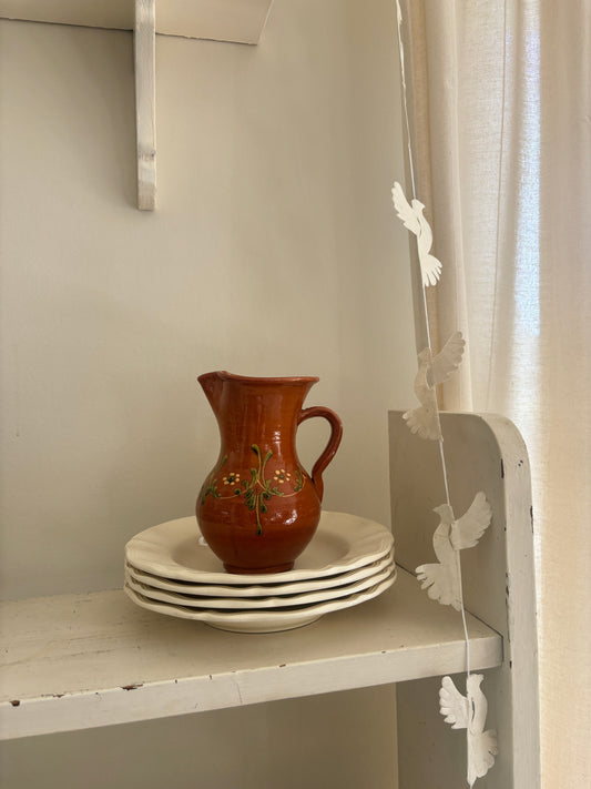 Keramik kande med blomster