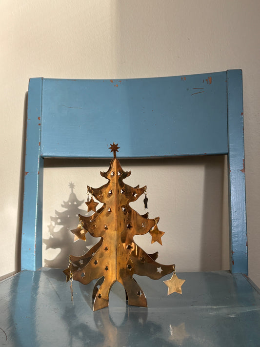 Smukt messing juletræ