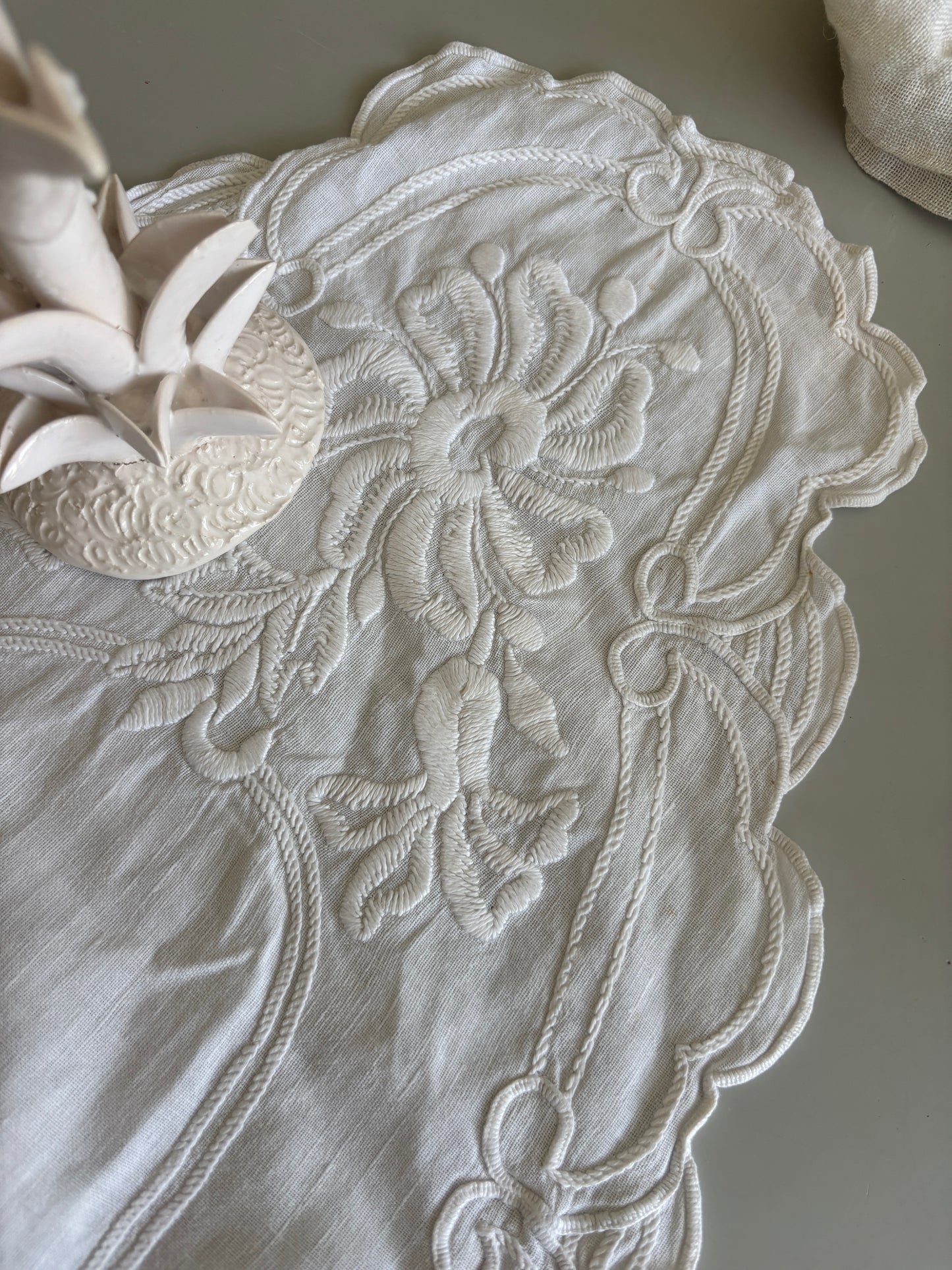 Vintage tekstil broderet