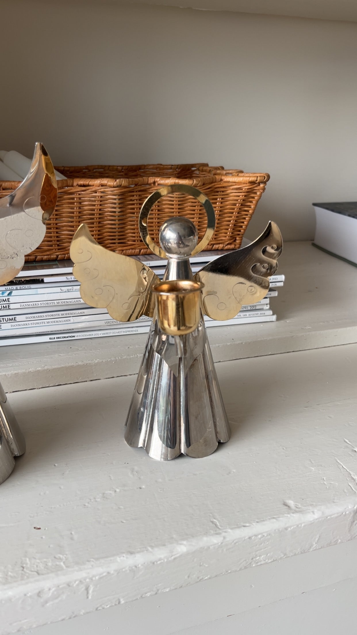 Juleengle lysestager